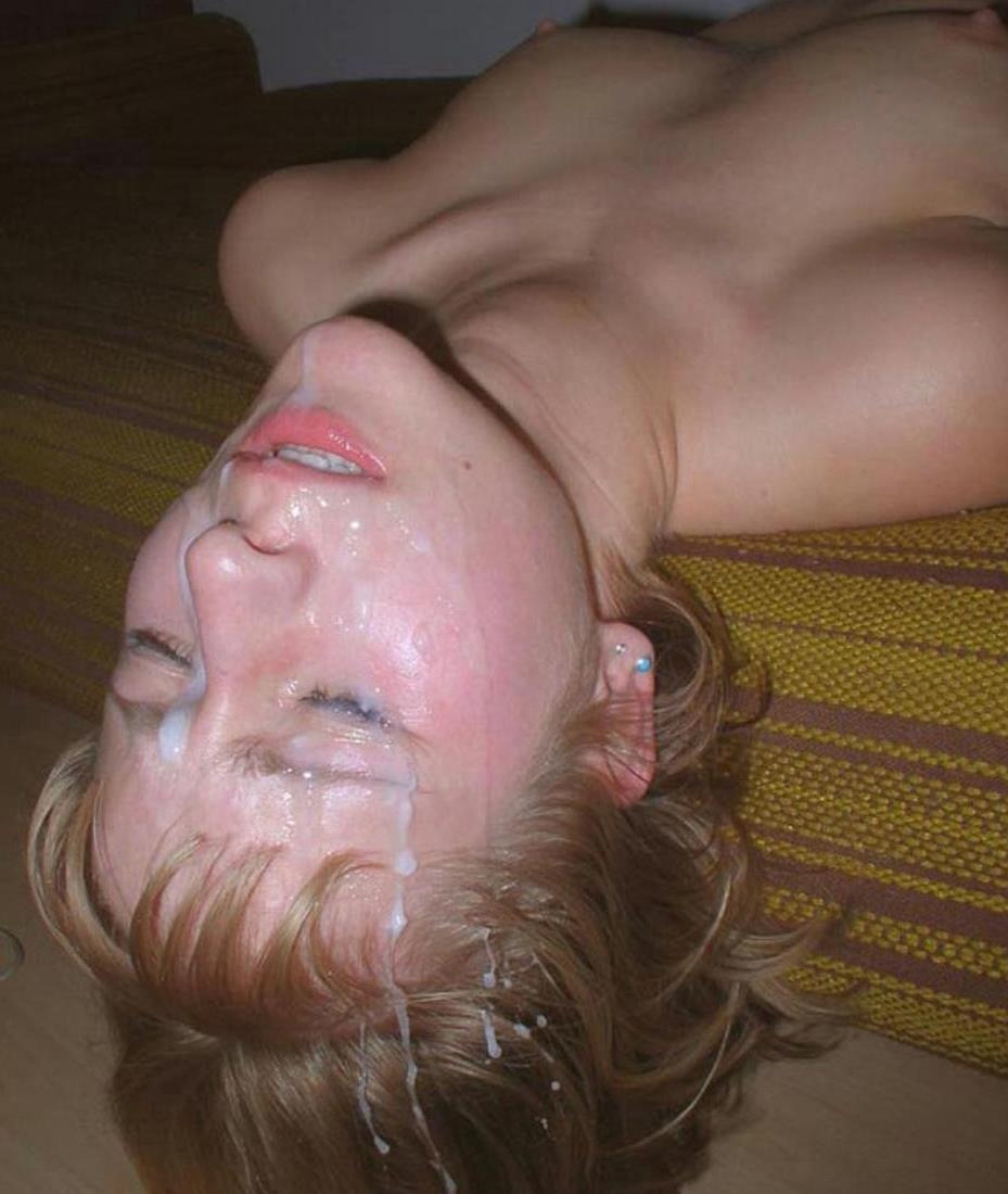 Girls cum on their face homemade