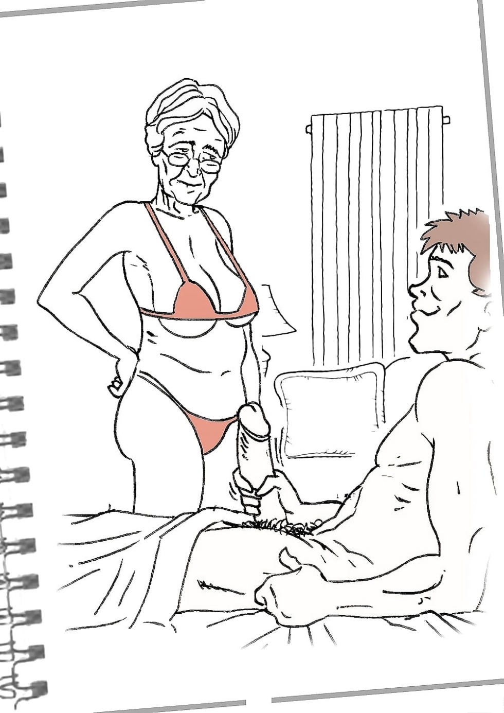 Drawn naked grandmothers