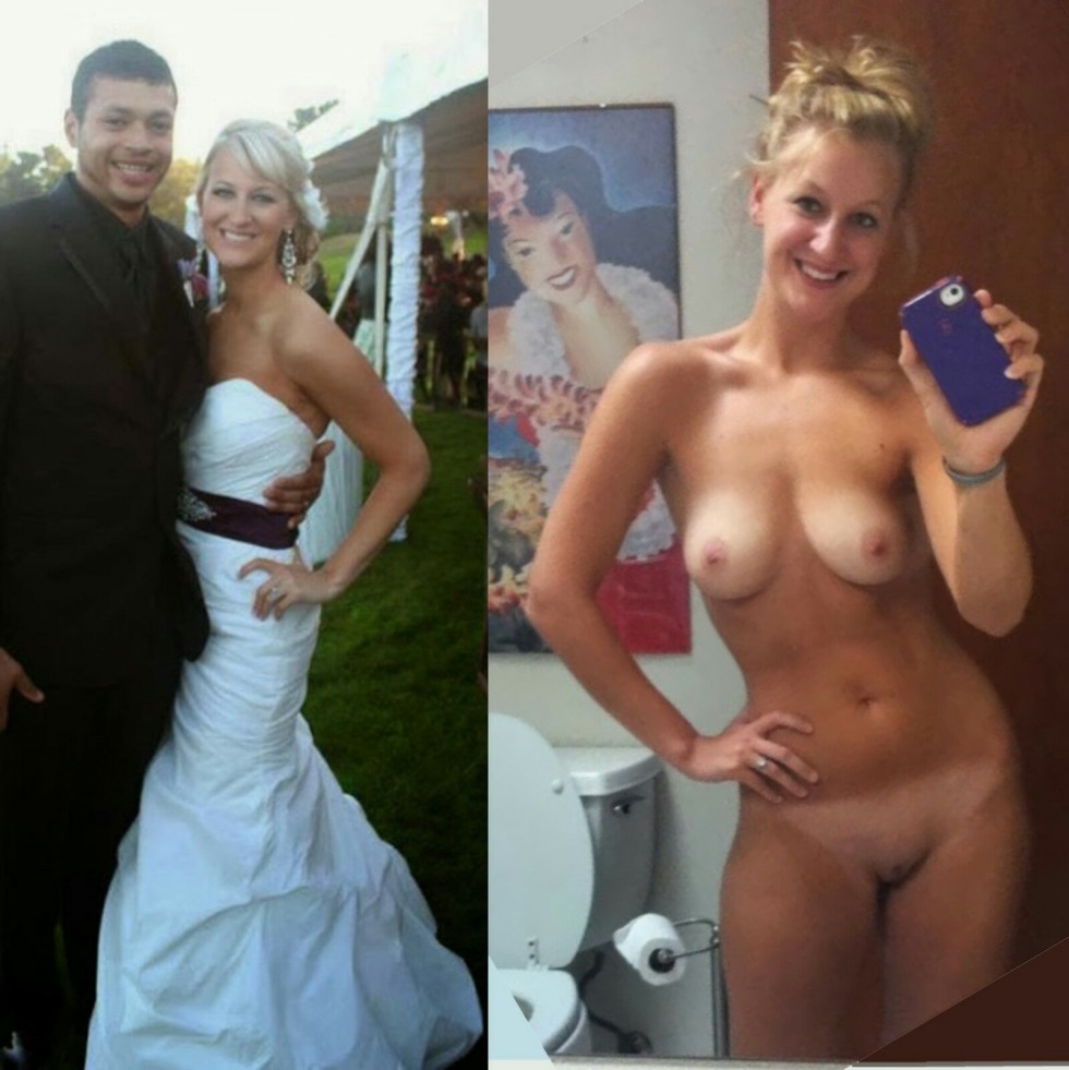 Brides dressed and undressed