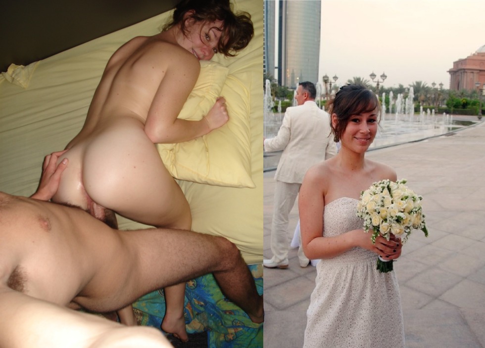 Brides dressed and undressed