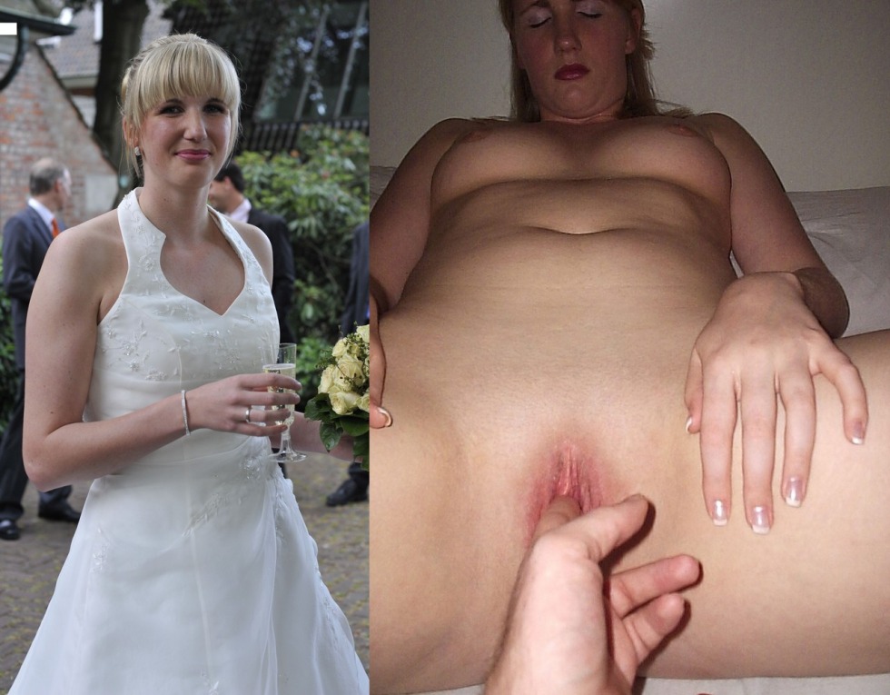 Brides dressed and undressed