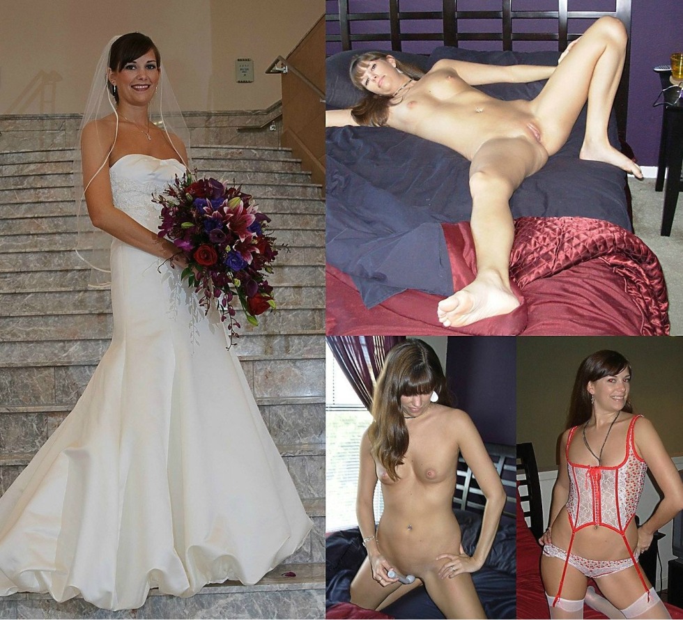Brides dressed and undressed