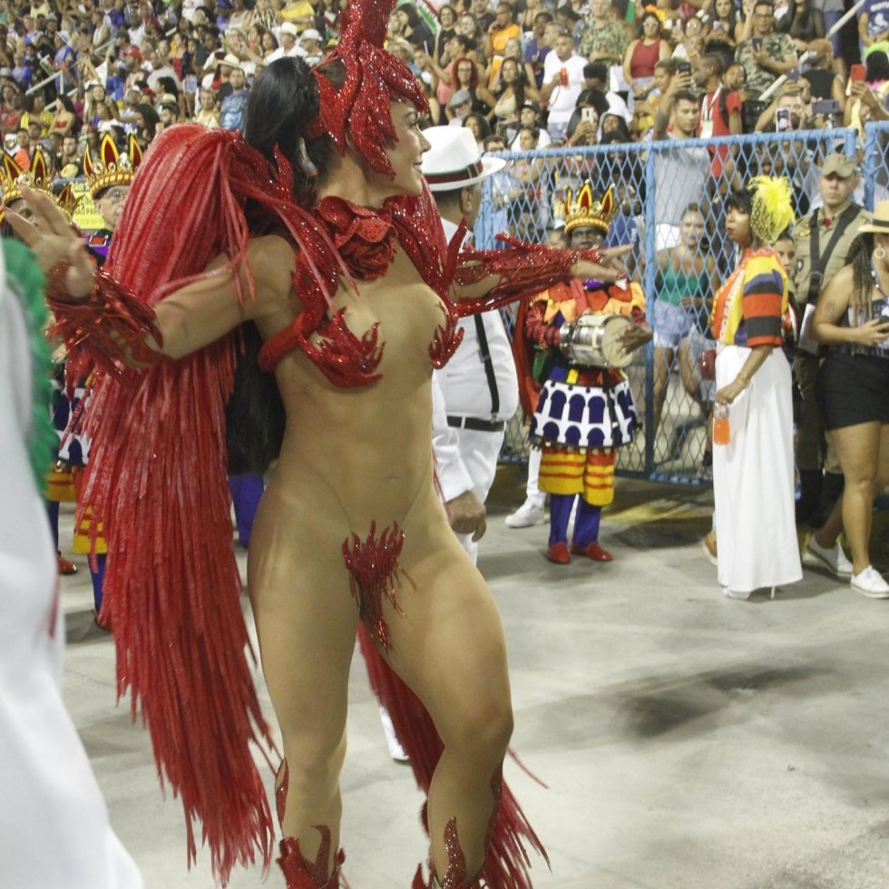 Naked on the carnival in Venice