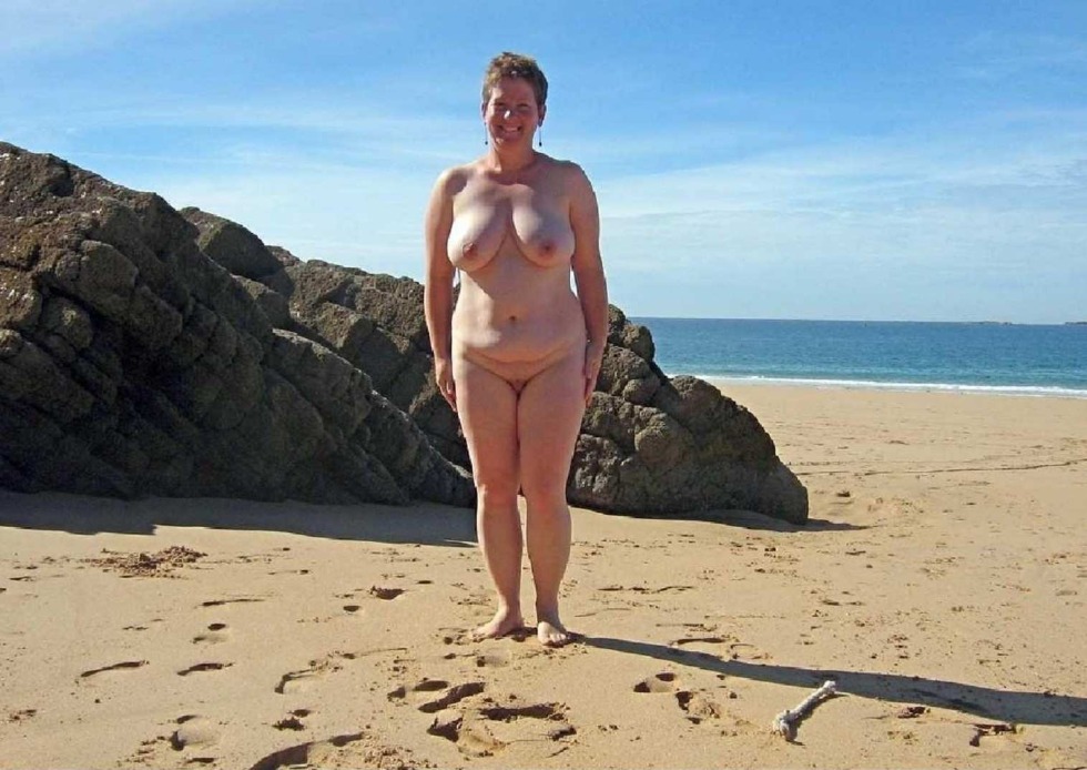 Older women on a wild beach