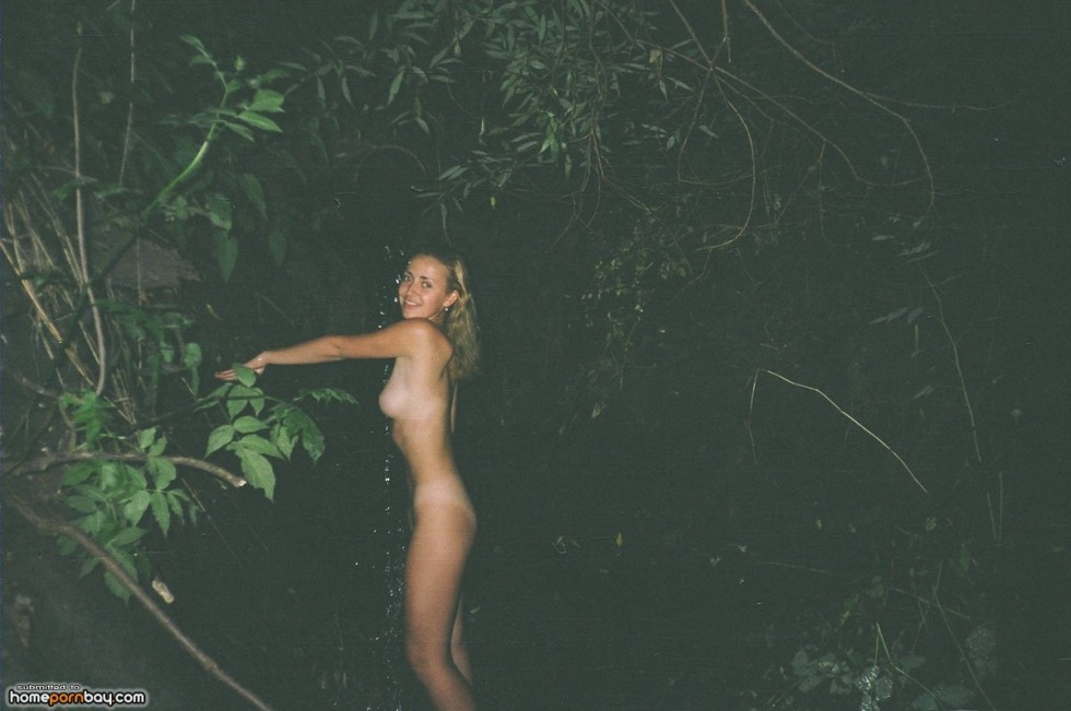 Naked on a film camera