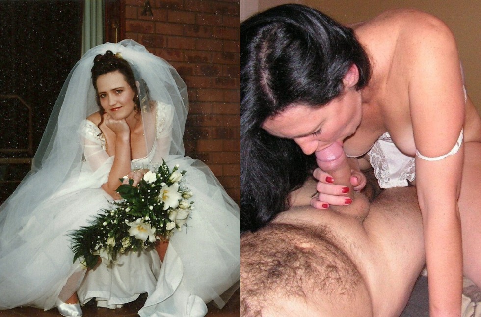 Brides after the wedding nude
