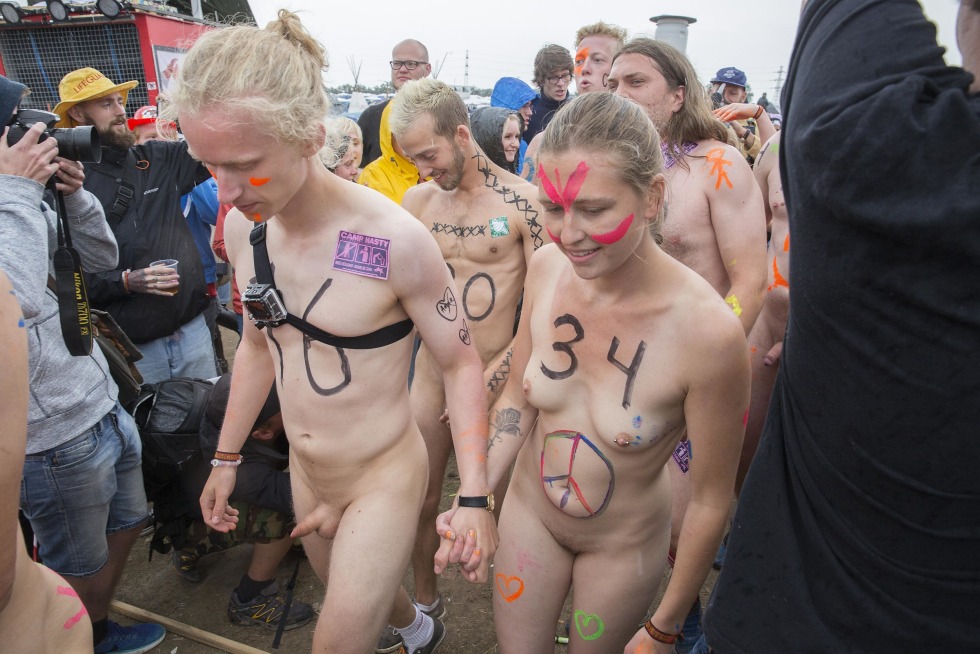 Naked at the festival naked
