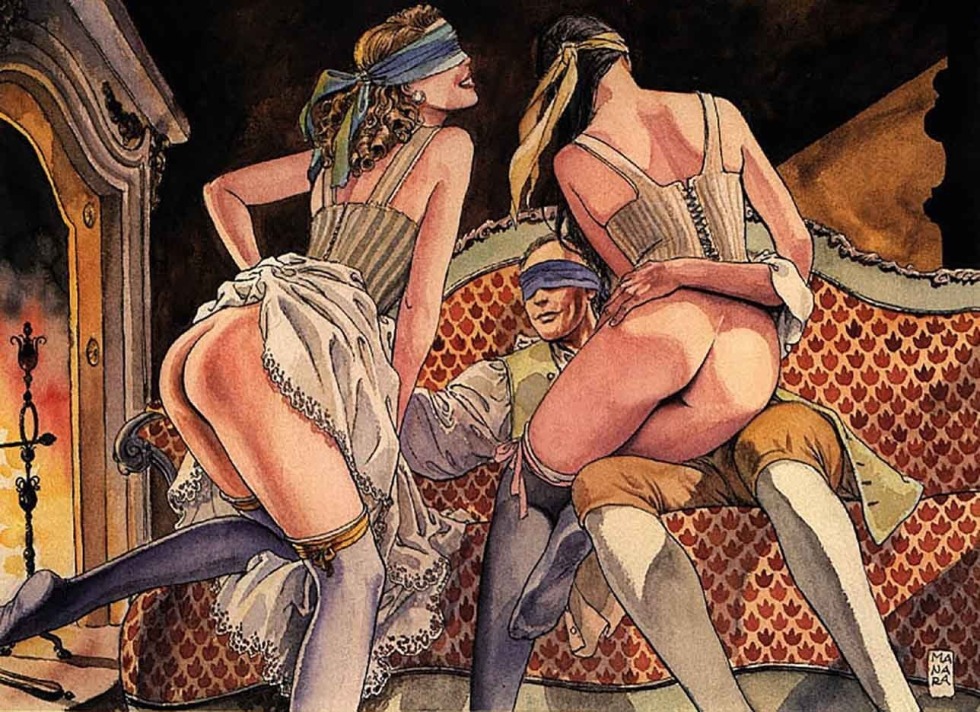 Italian artist Milo Manara Ero