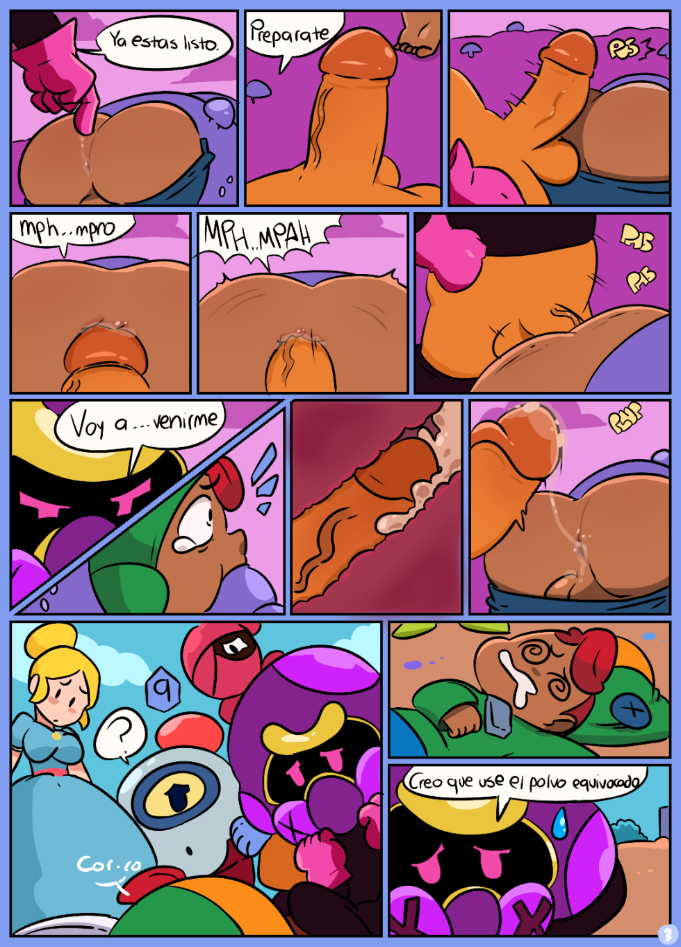 Brawl Stars XXX comic book in Russian