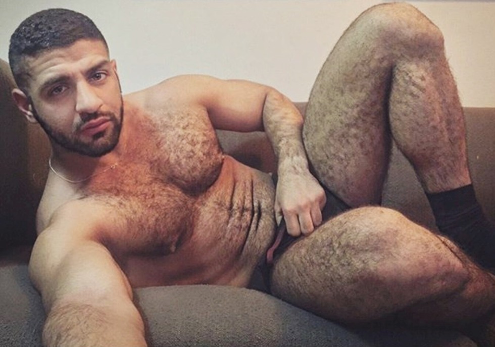 Hairy Arab with a huge member