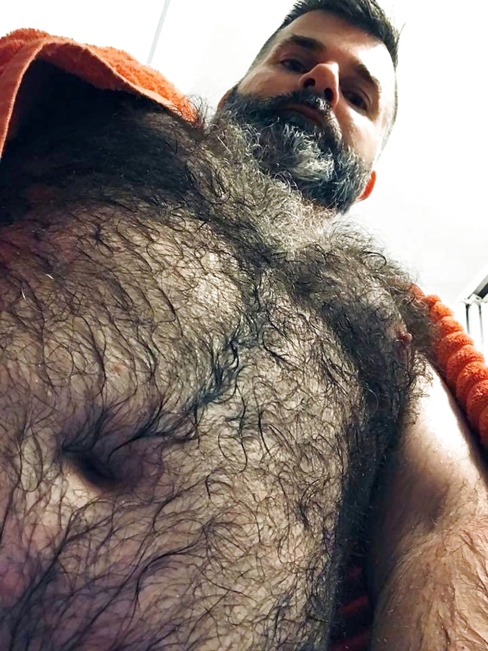A very hairy man