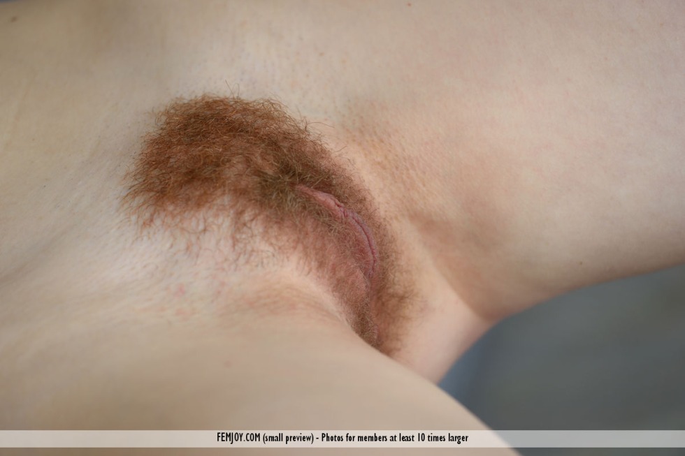 Little red hair on the pubis