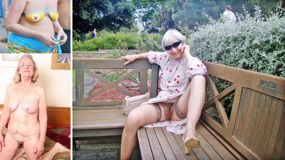 Photos of naked Grenny in the country in winter