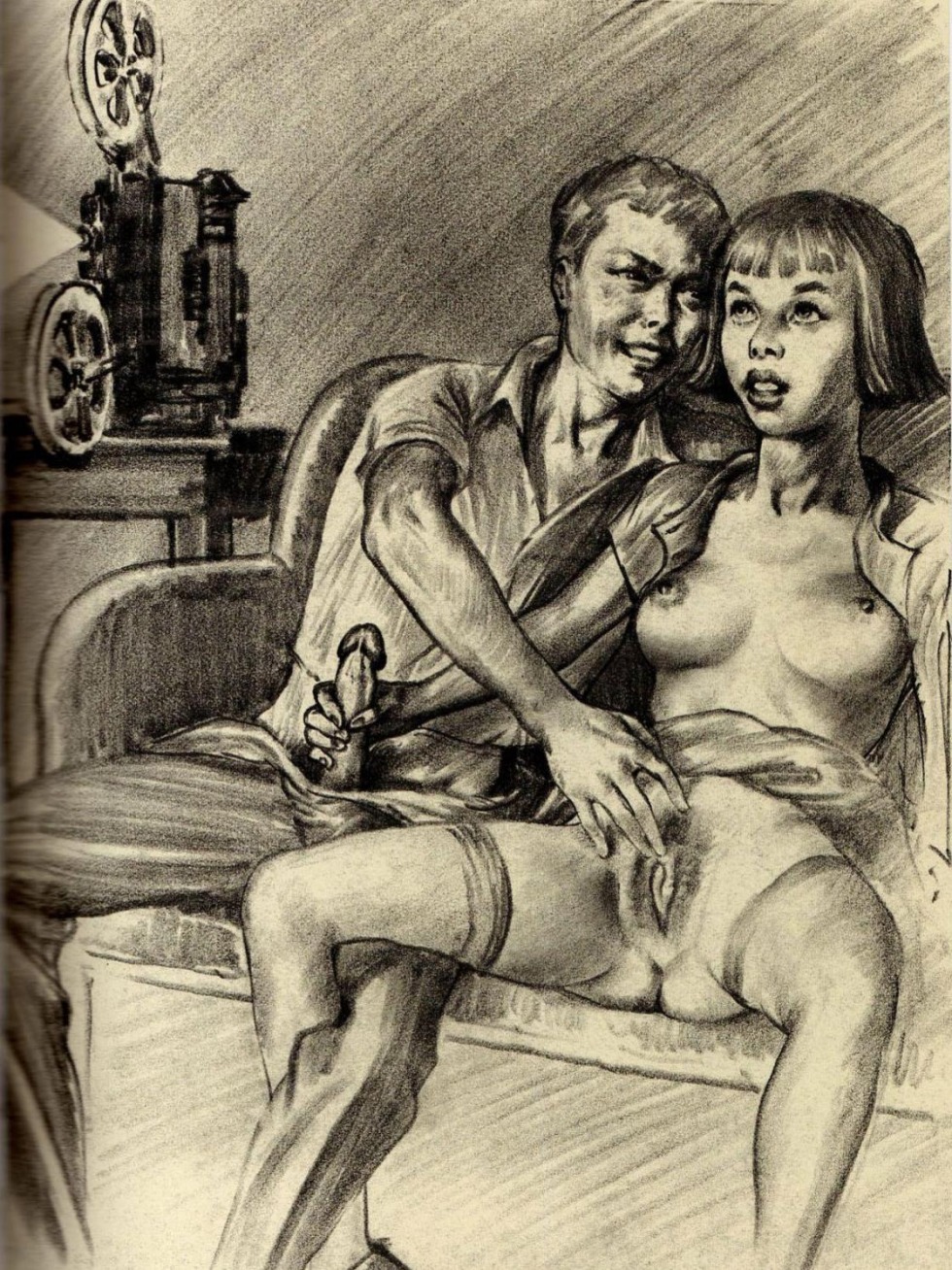 Artistic pornographic drawings