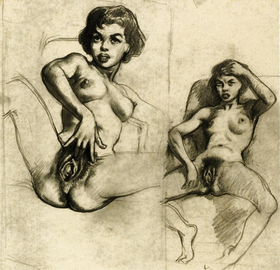 Old pornographic drawings