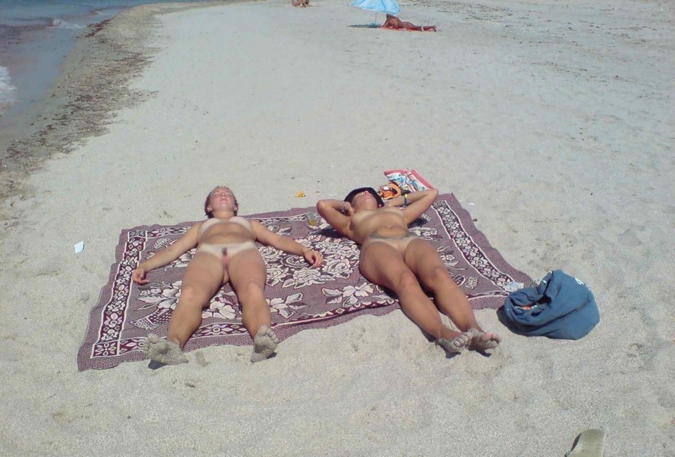 Girls from a nudist beach