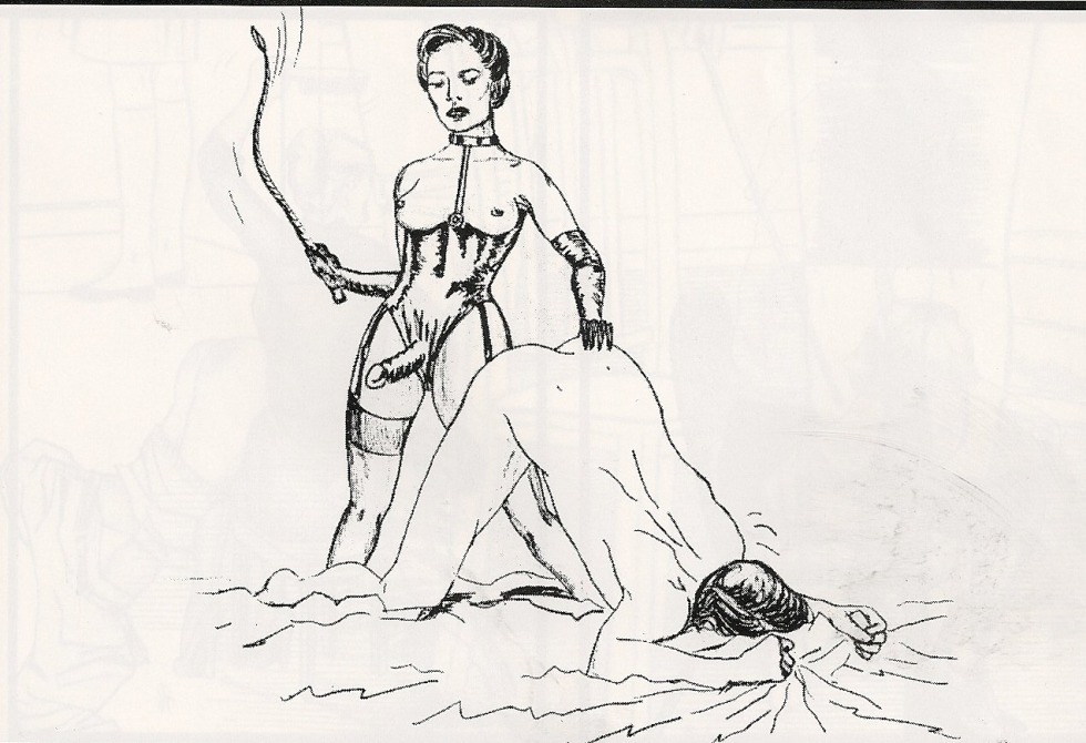 Femdom strap -on drawings
