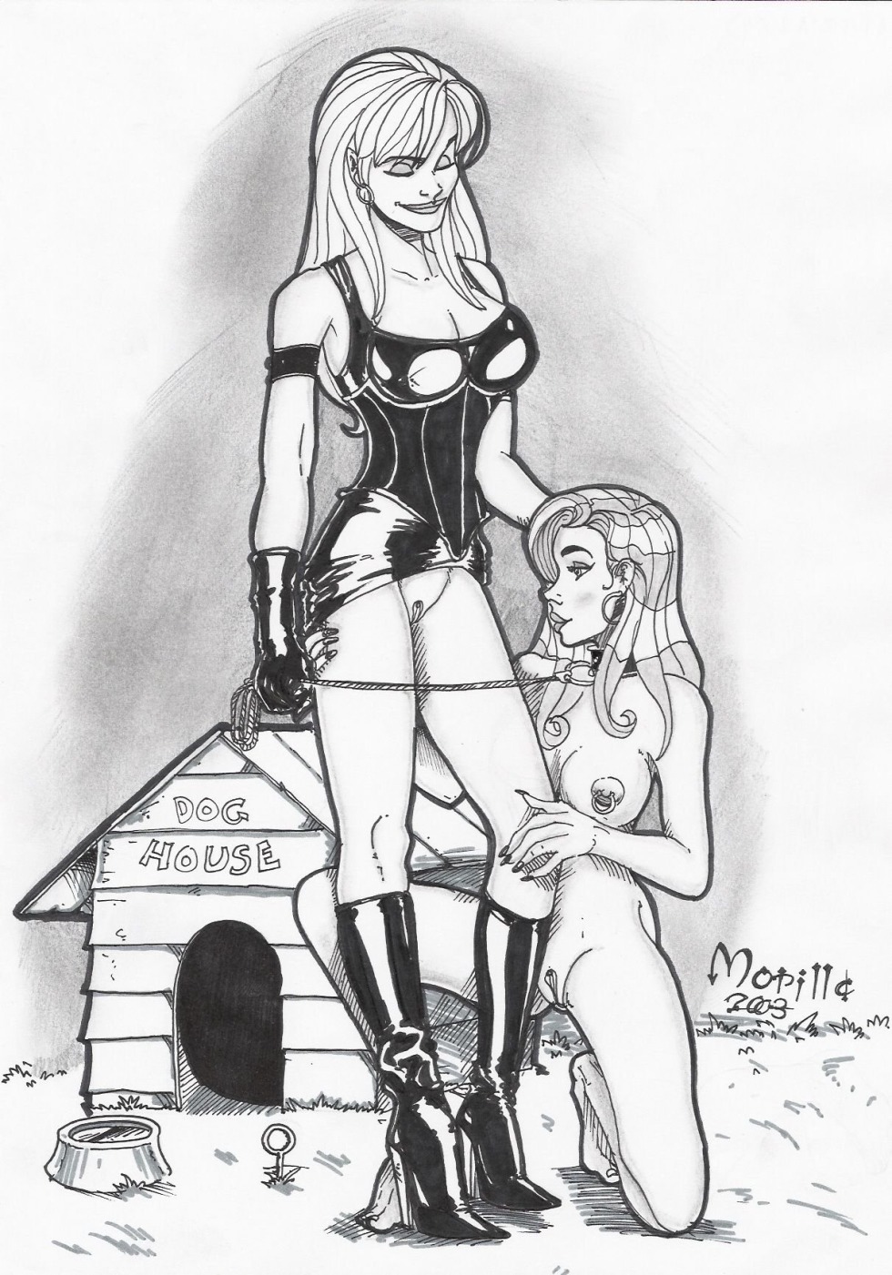 Drawings Domination lesbian