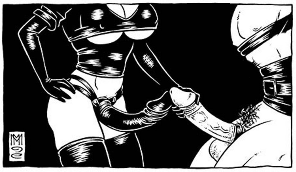 Huge strap -on drawings