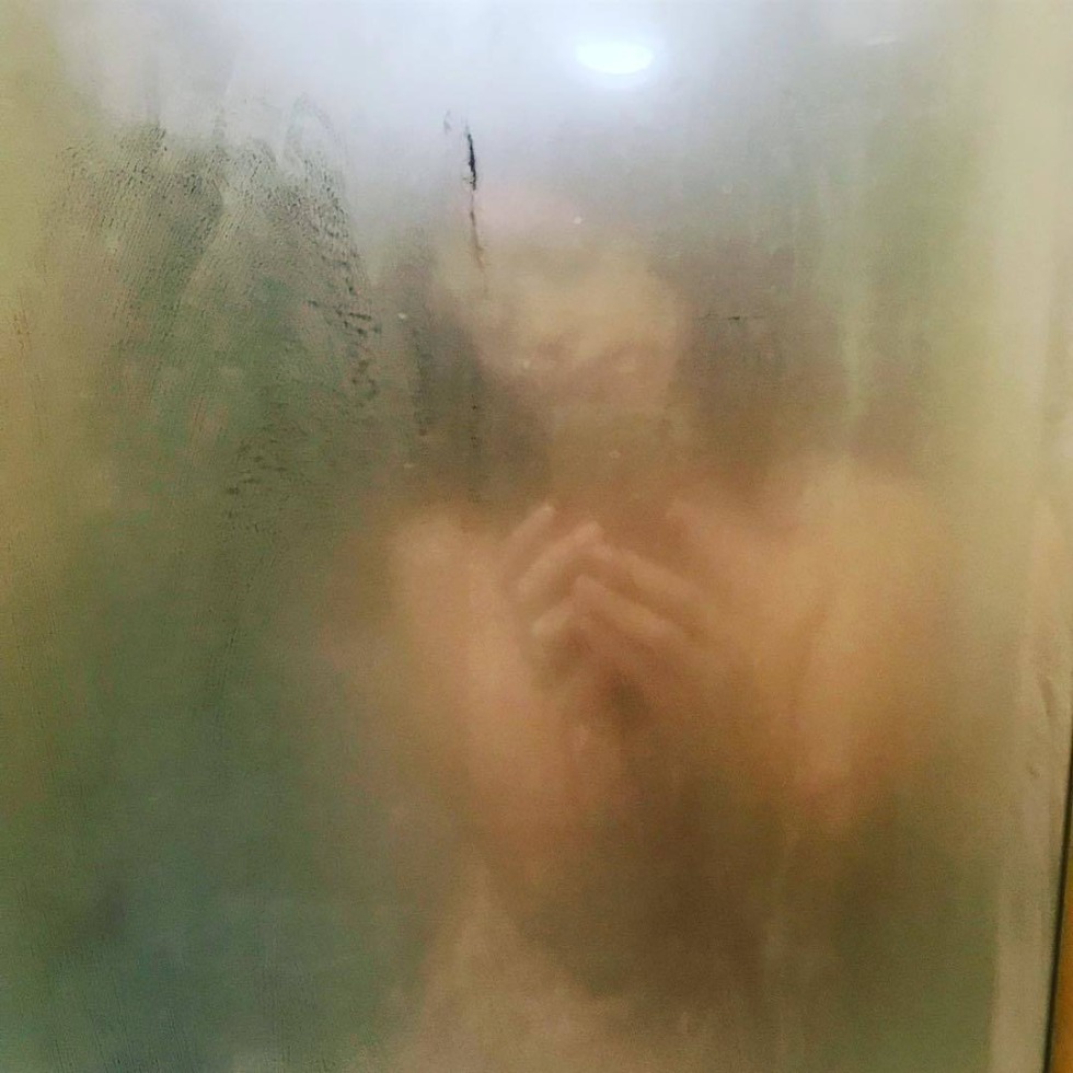 Alena Khmelnitskaya in his youth swimsuit