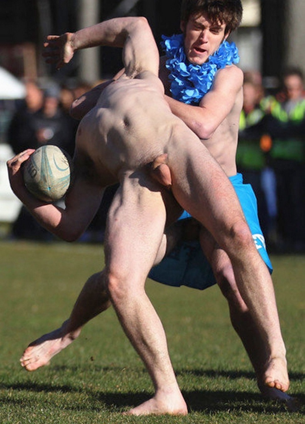 Naked young guys athletes without panties