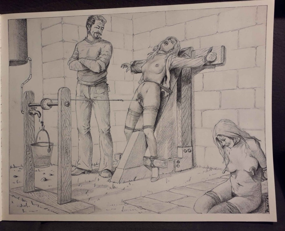 Joseph Farrell drawings Torture Bdsm