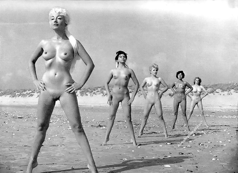 Retro photo of naked women