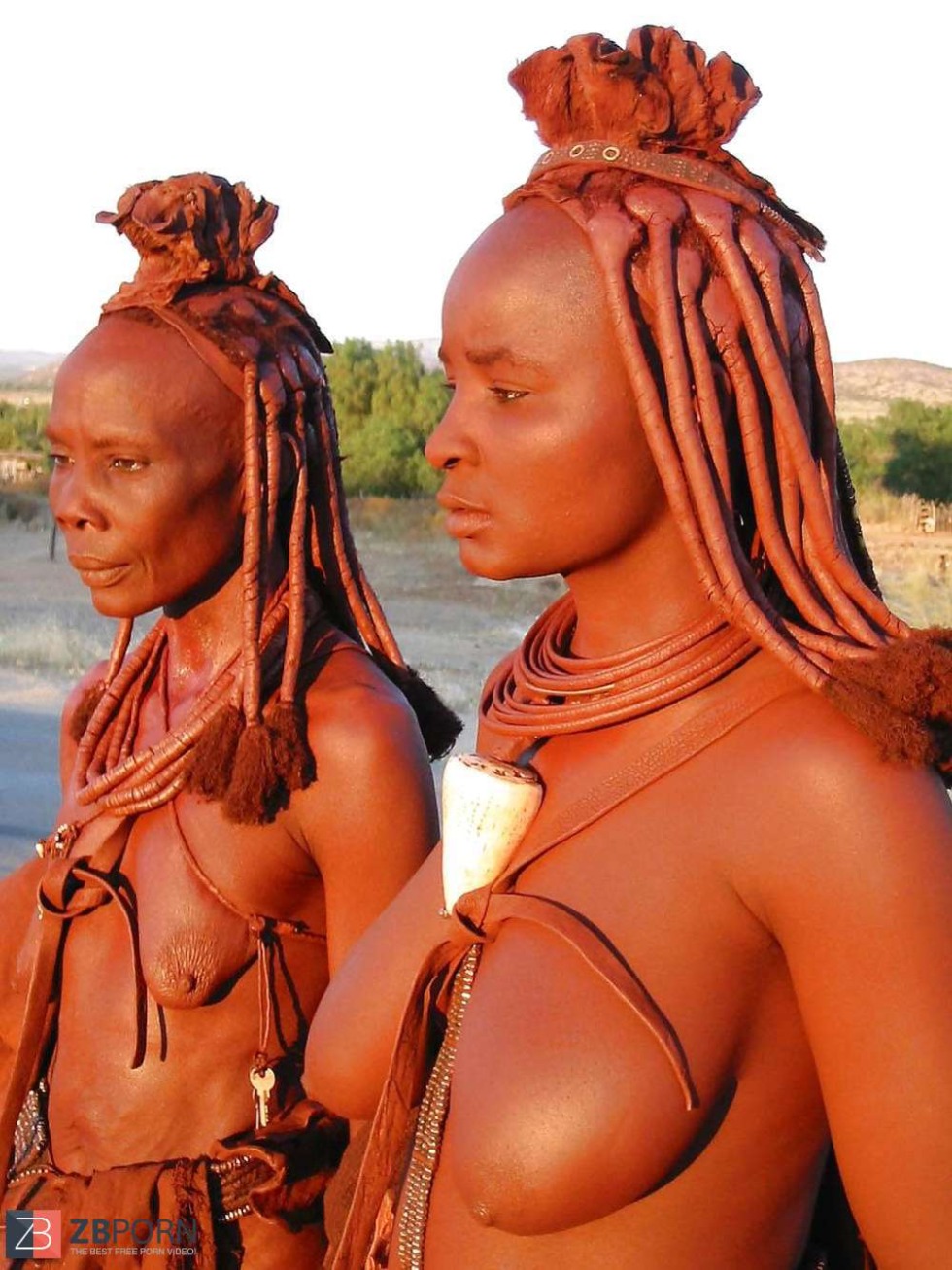 Naked women of African tribes