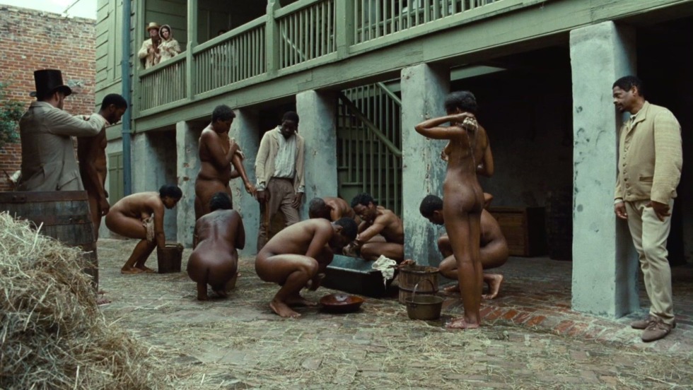 Naked blacks slaves in the movie Pornography