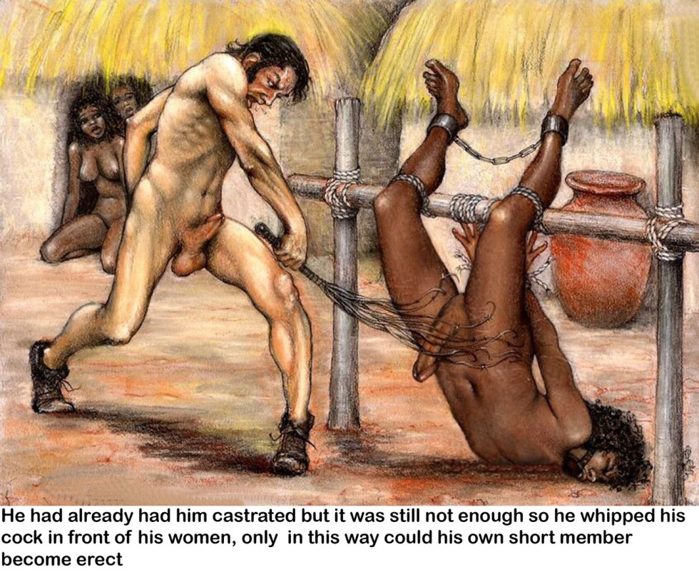 Naked guys in slavery drawings