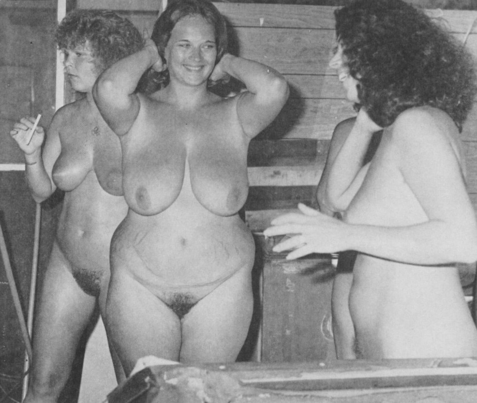 Naked women in the Soviet bathhouse
