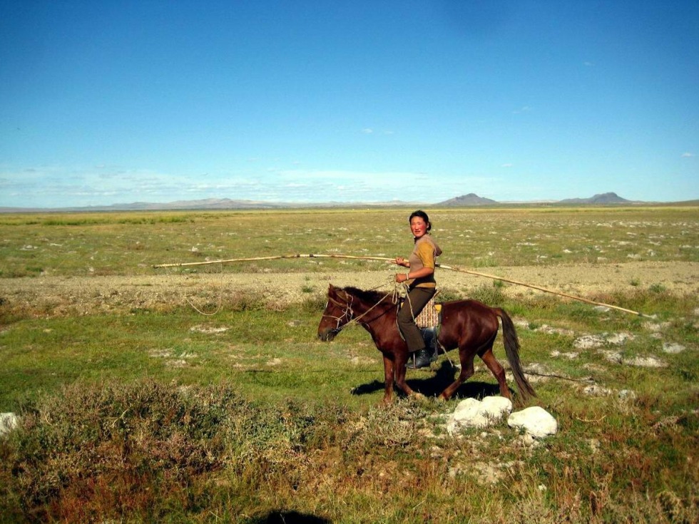 Mongolian women in Ulan-Bator