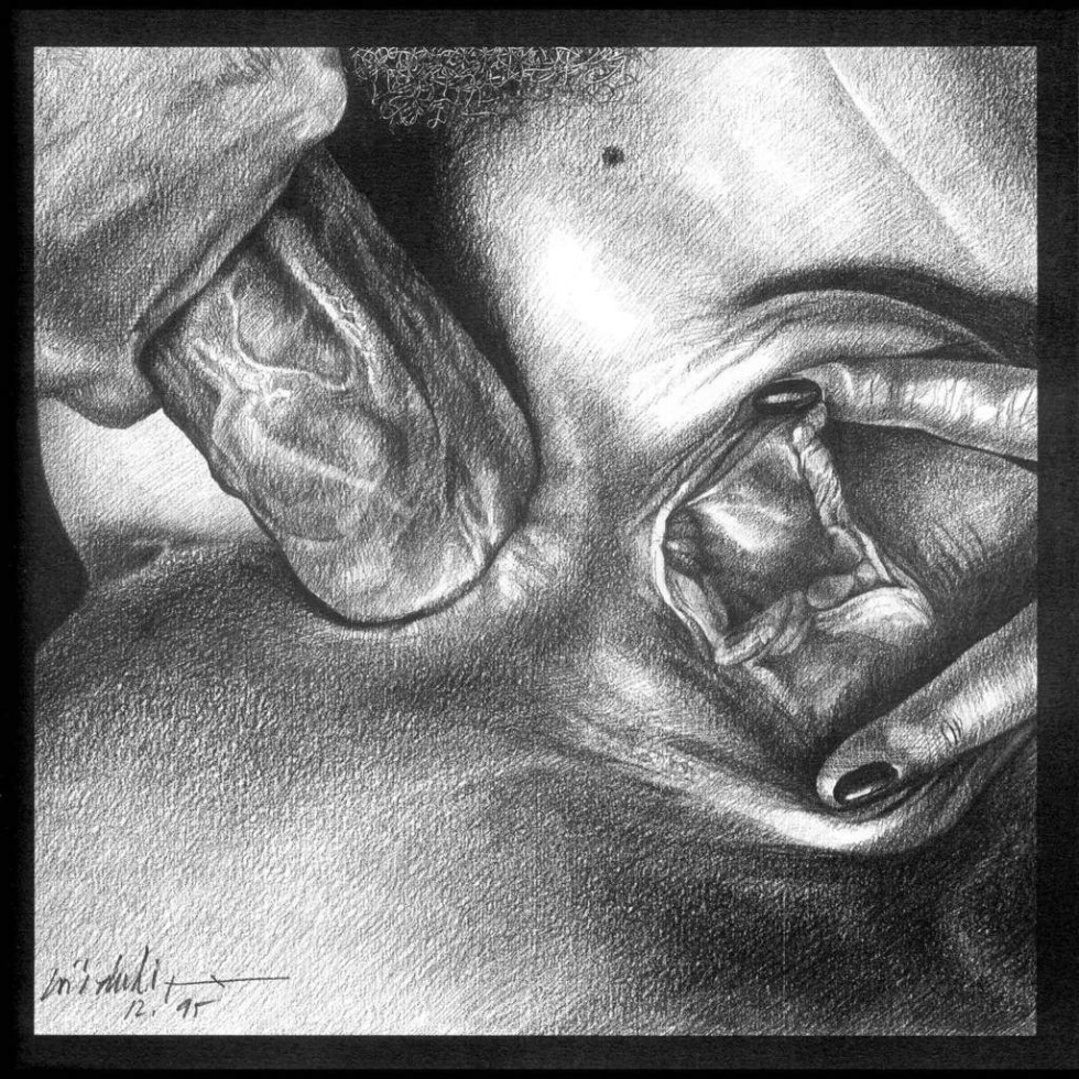 Blowjob drawings with a pencil