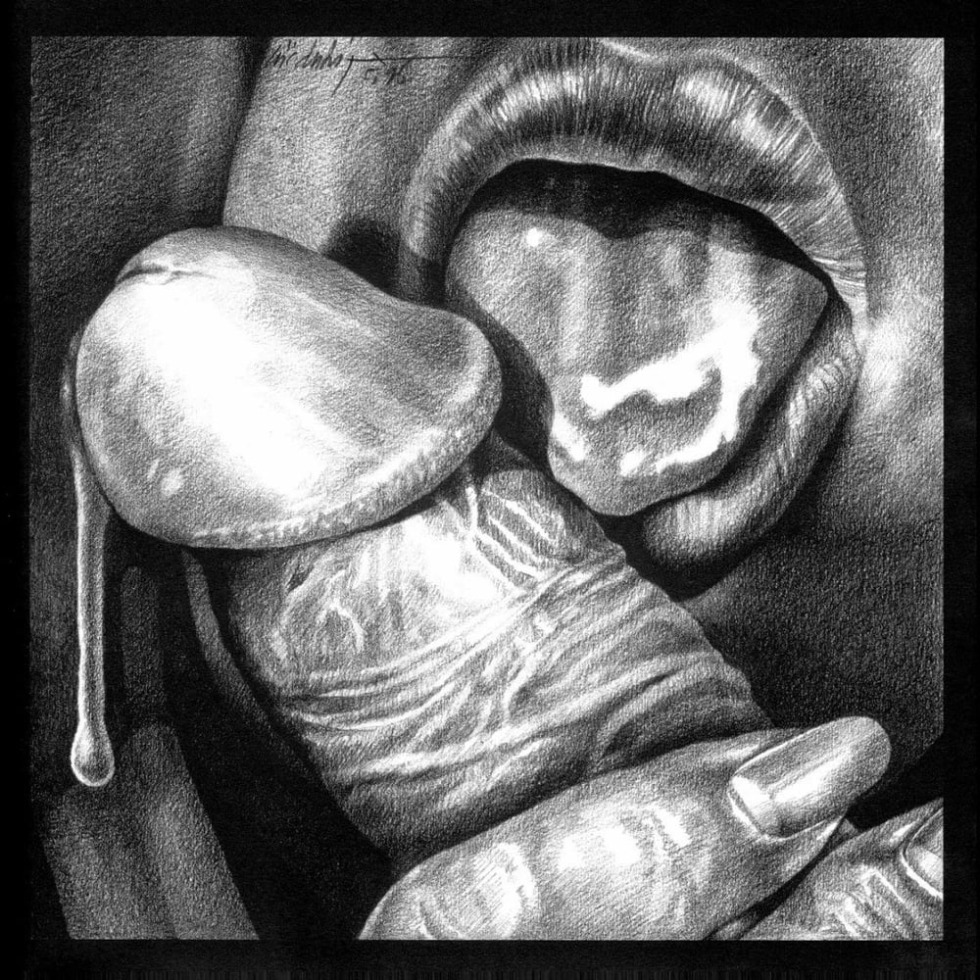 Image of a blowjob in painting