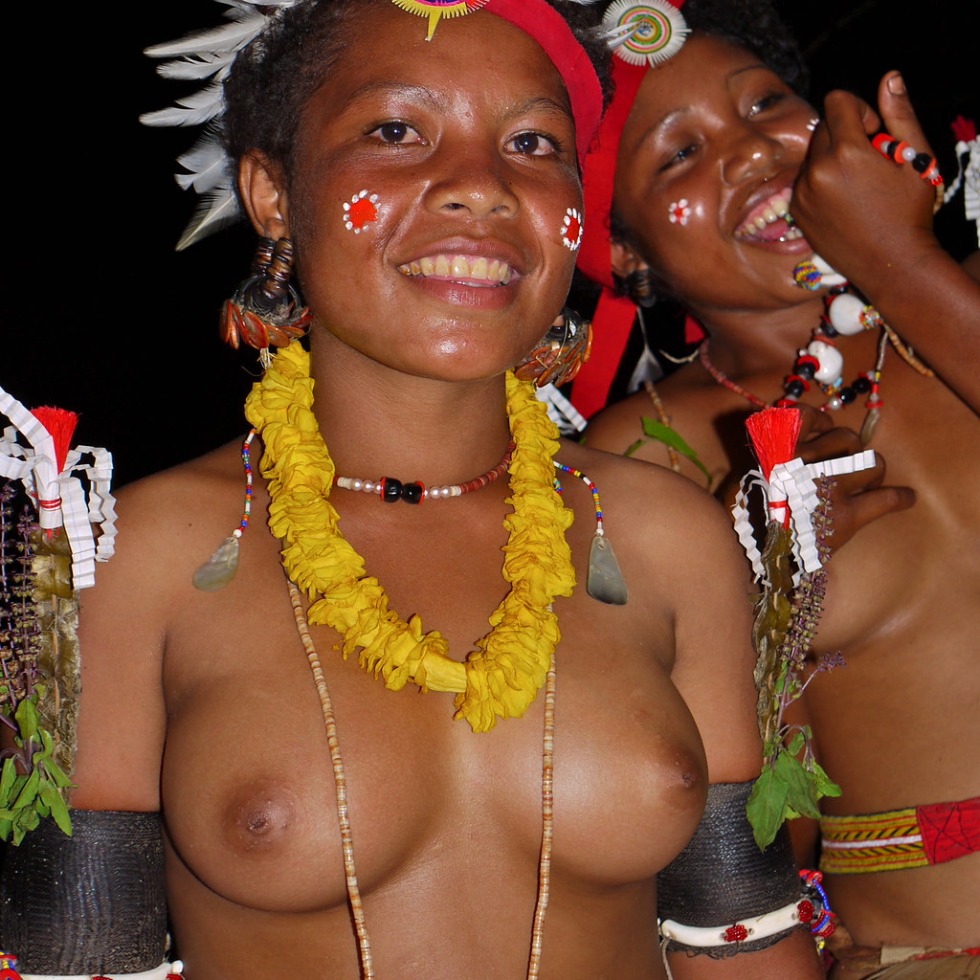 Naked Papuas of New Guinea