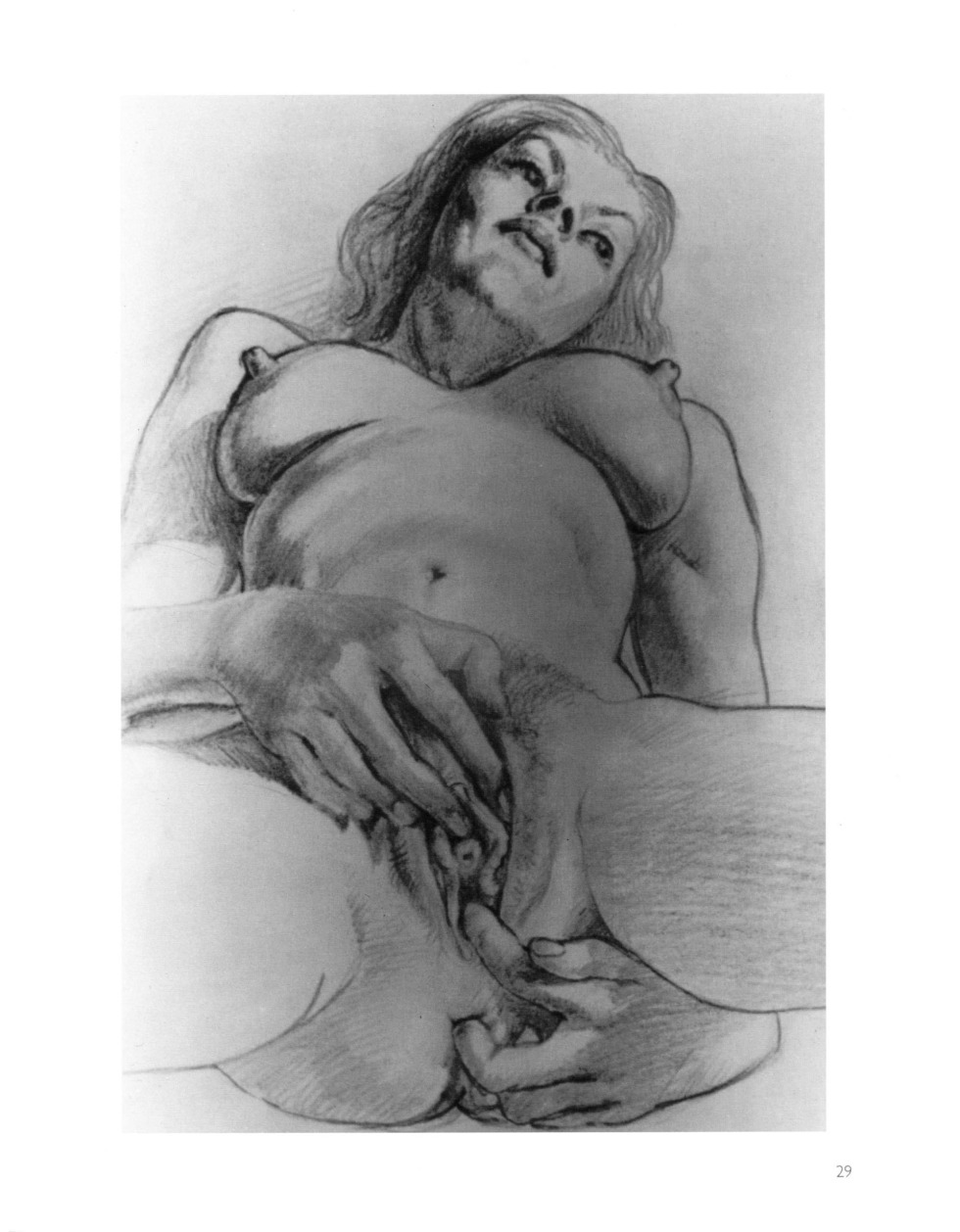 Erotic drawings with a pencil