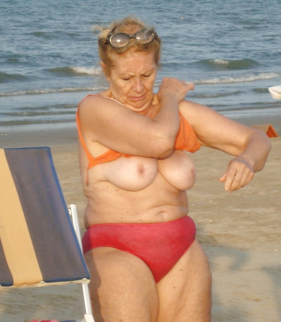Bits of the elderly in swimsuits