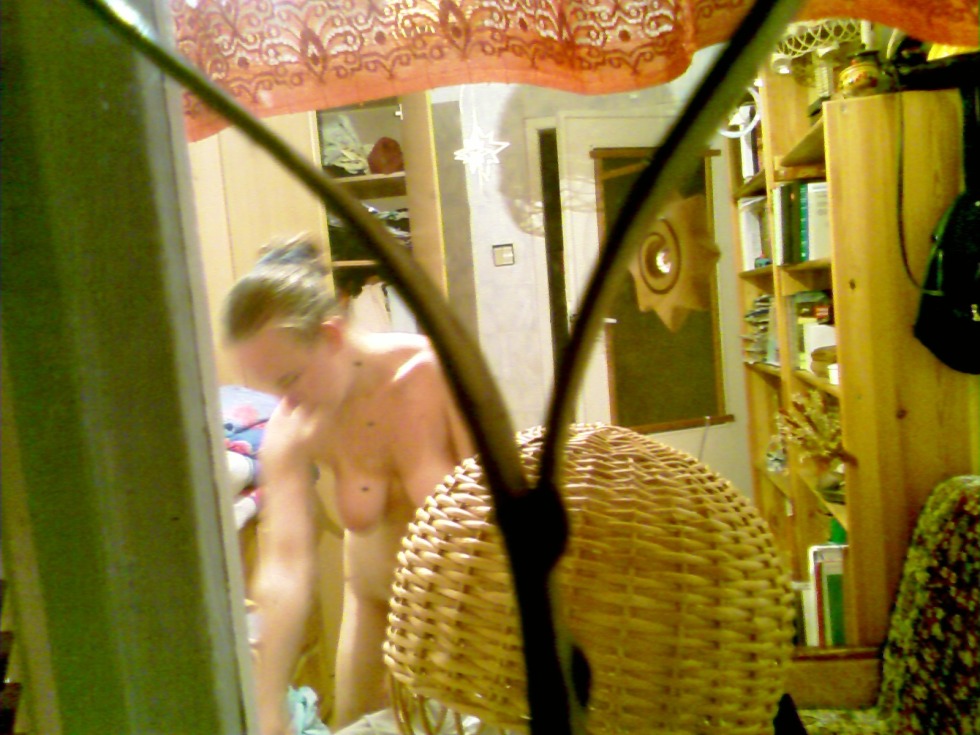 Peeping in the windows naked