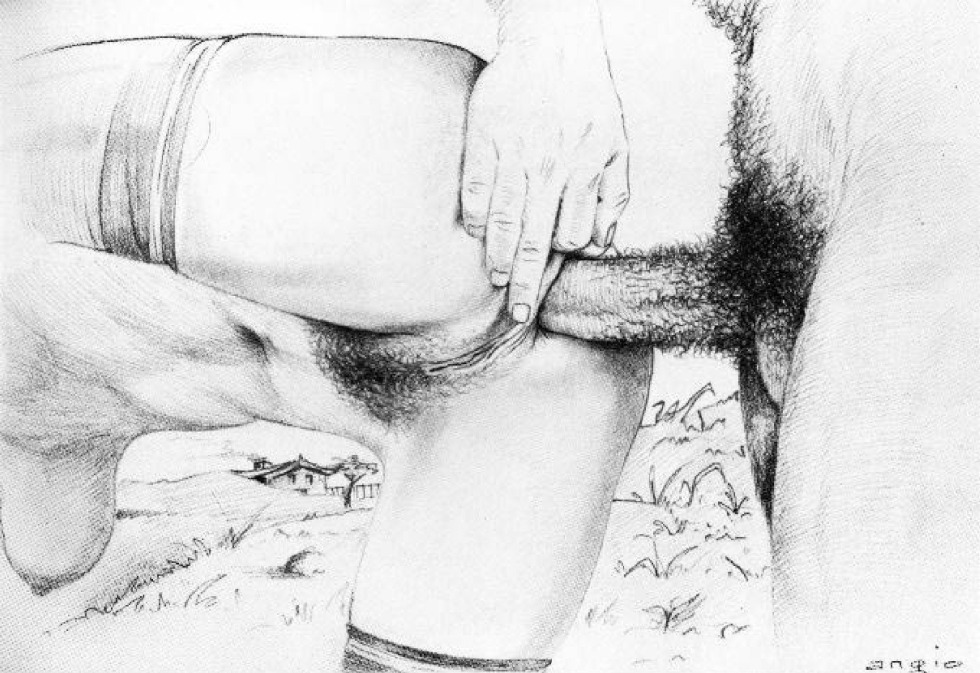 Erotic drawings with a pencil