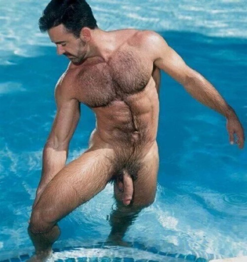 Naked hairy guys at sea