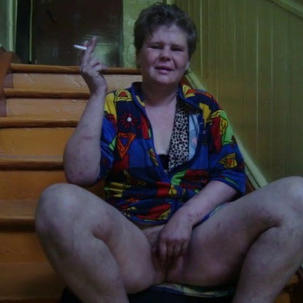 Drunken old women naked