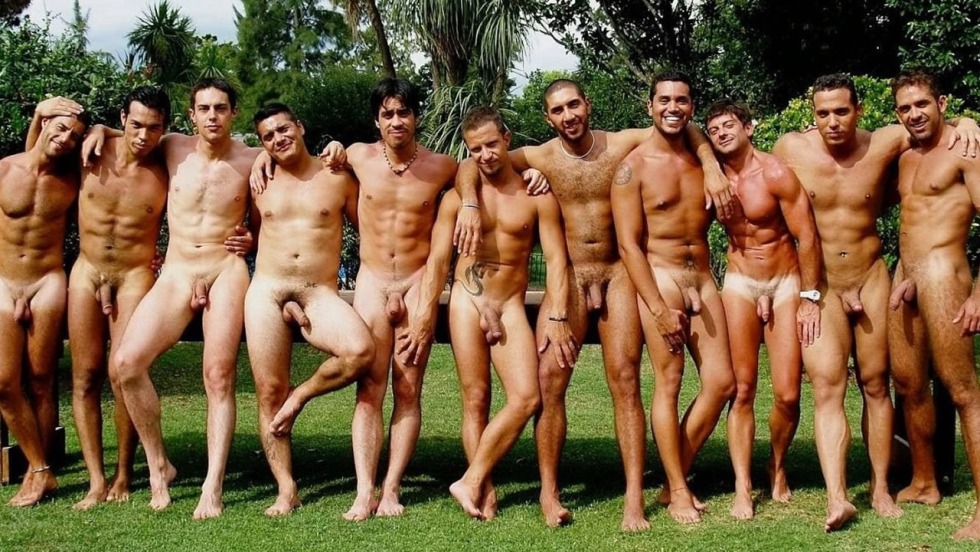 A lot of naked men