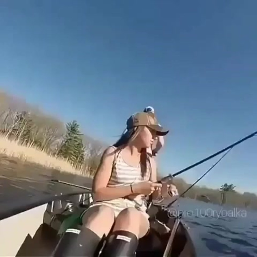 Girls on fishing