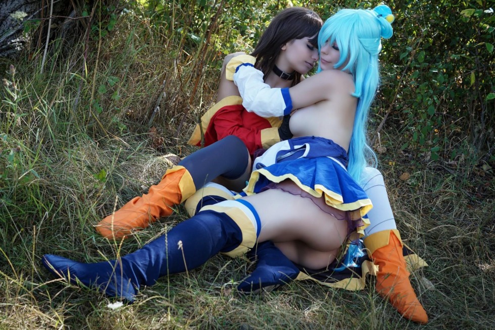 Konosuba aqua cosplay hentai