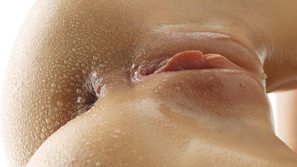 Wet pussy close -up