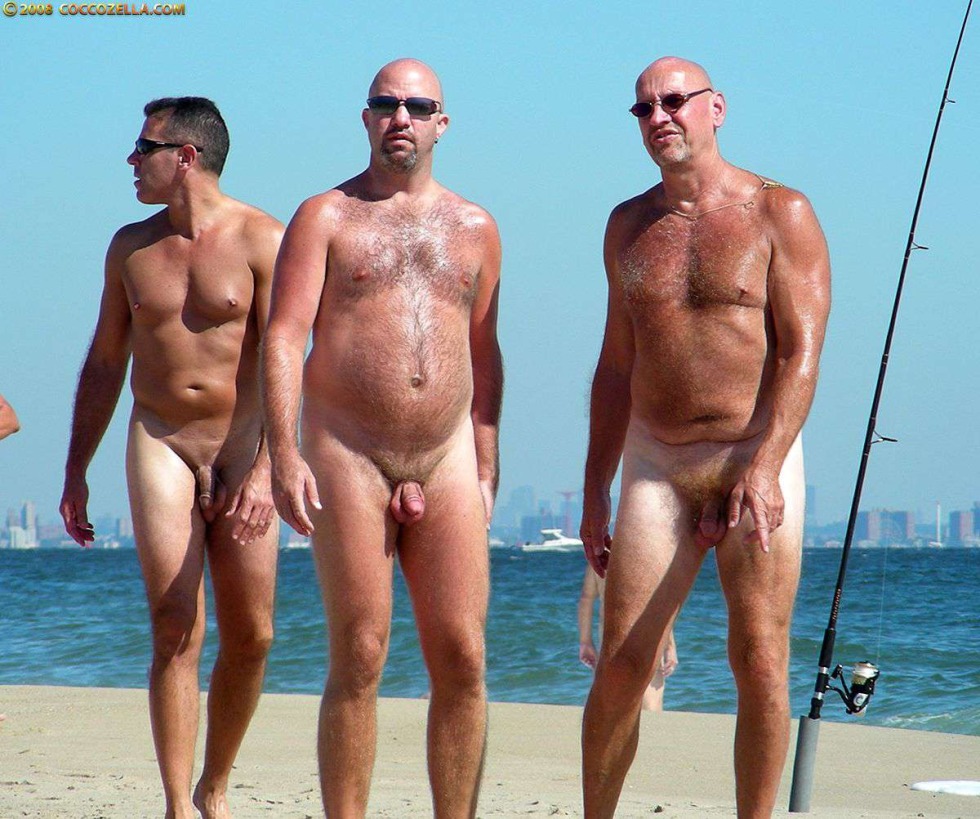 Naked Russian guys on the beach