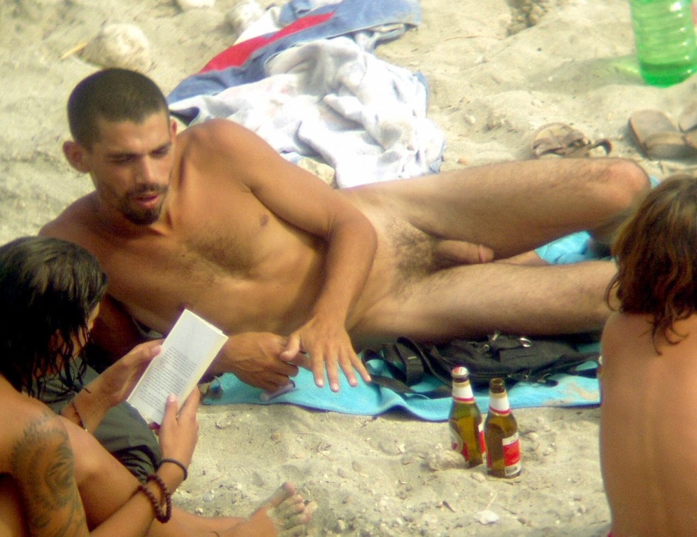 Naked men with a hidden camera