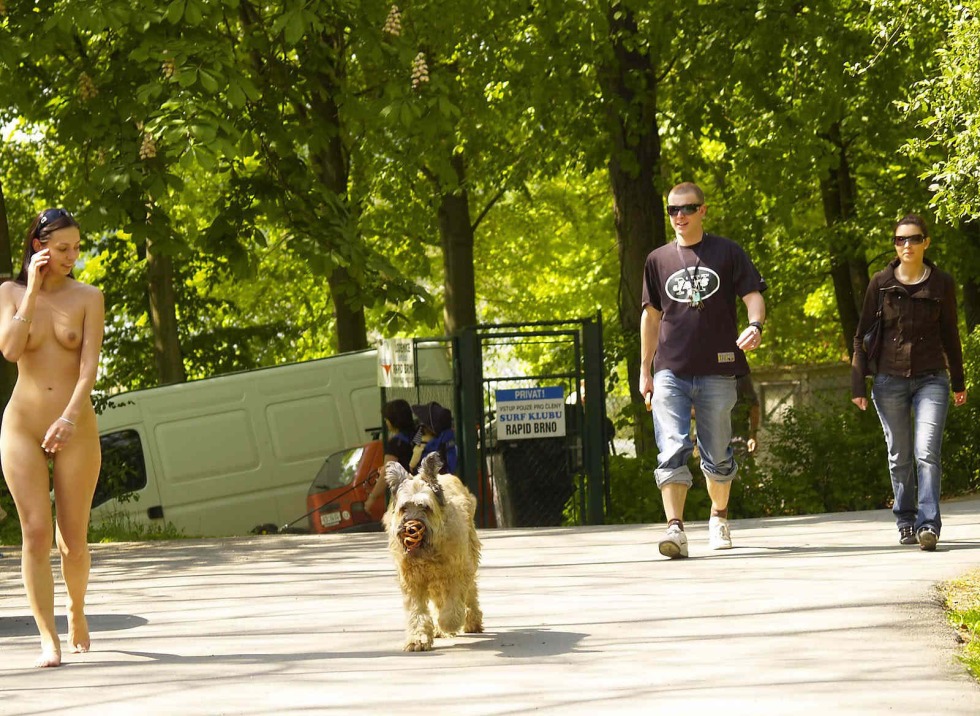 Walk naked in public