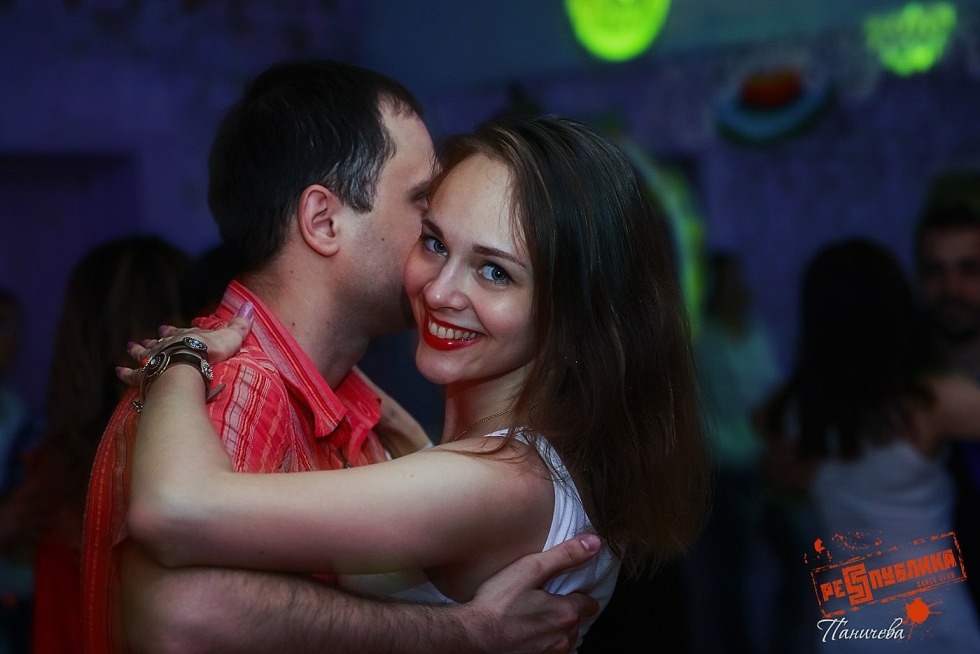 Konstantin Shirokov with his wife