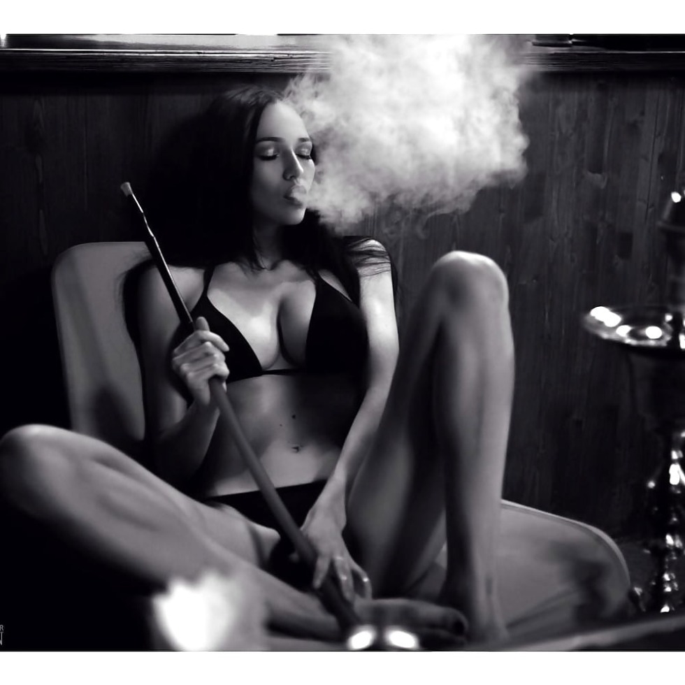 Girl with hookah